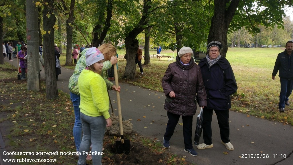 Жители Рублёво провели субботник по посадке лип! 2